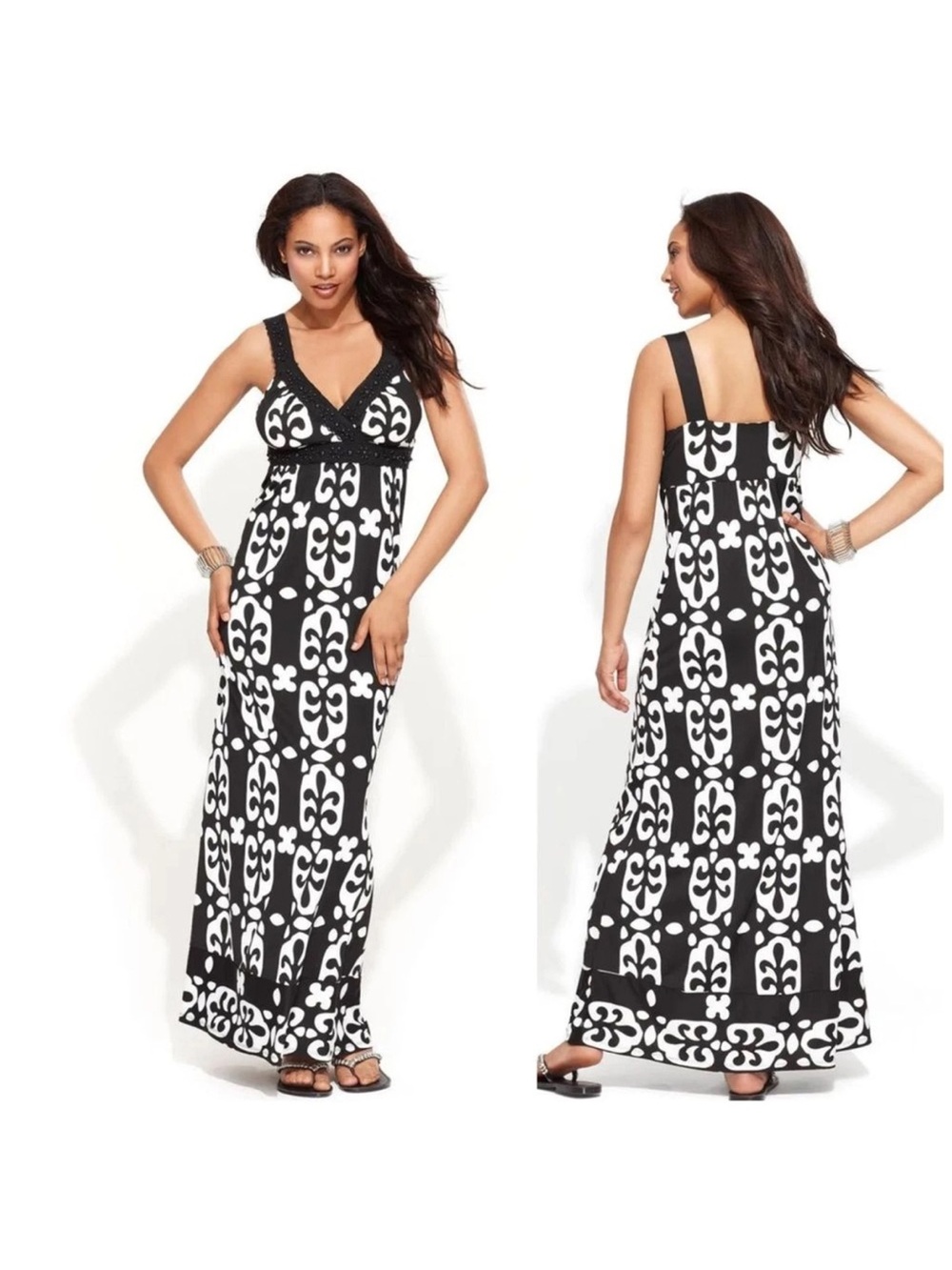 Black and White Maxi Dress